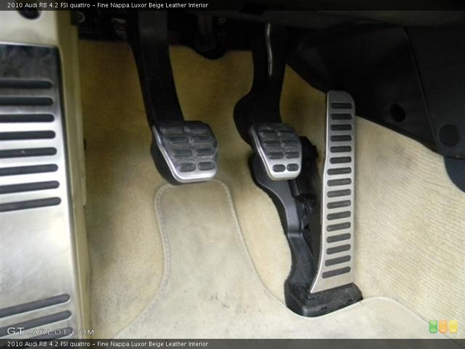 Fine Nappa Luxor Beige Leather Interior Controls for the 2010 Audi R8 4.2 FSI quattro #57708614