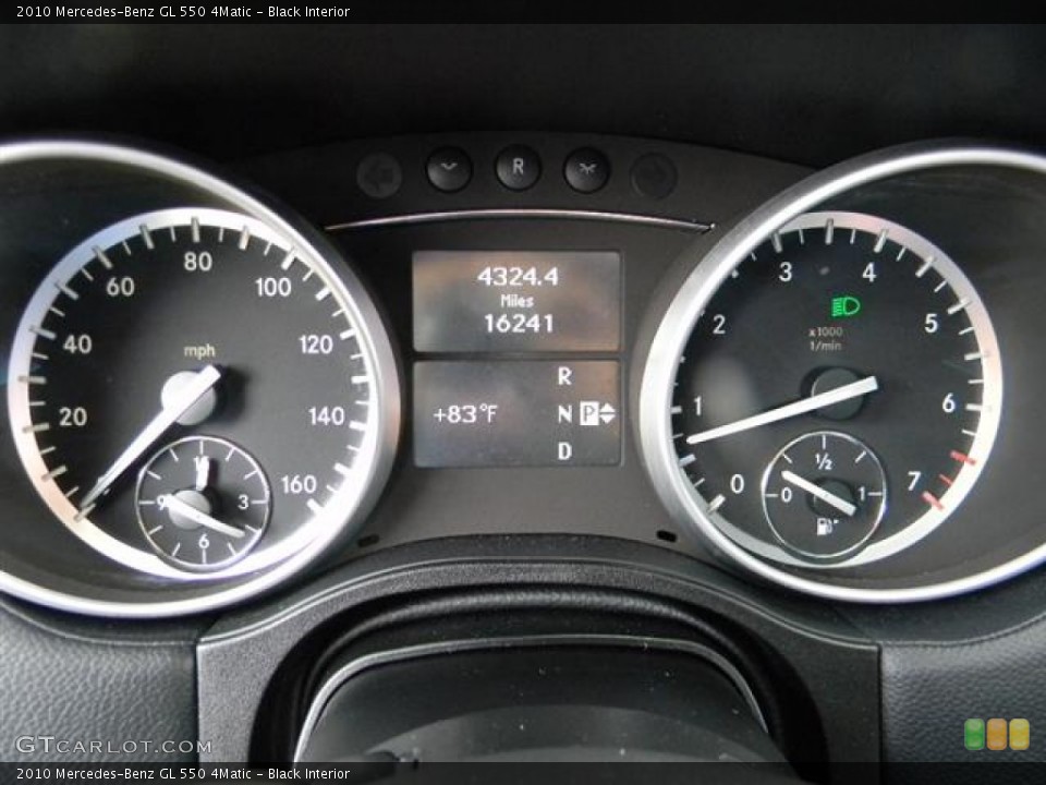 Black Interior Gauges for the 2010 Mercedes-Benz GL 550 4Matic #57710450