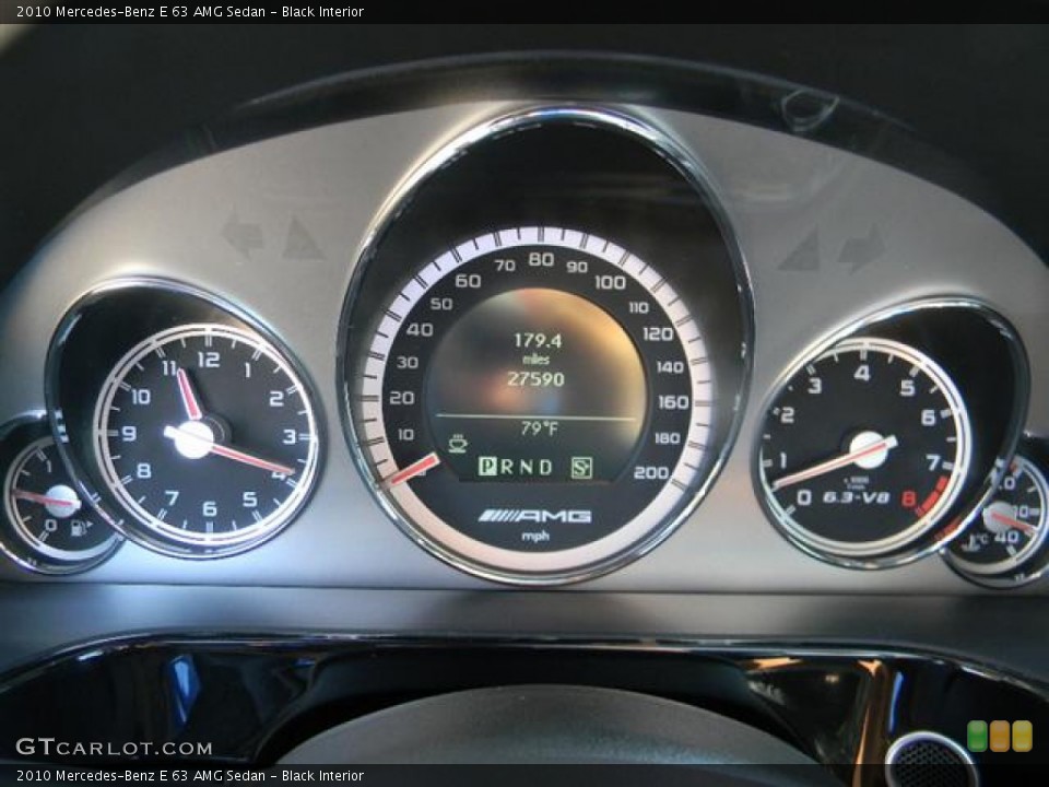 Black Interior Gauges for the 2010 Mercedes-Benz E 63 AMG Sedan #57713372