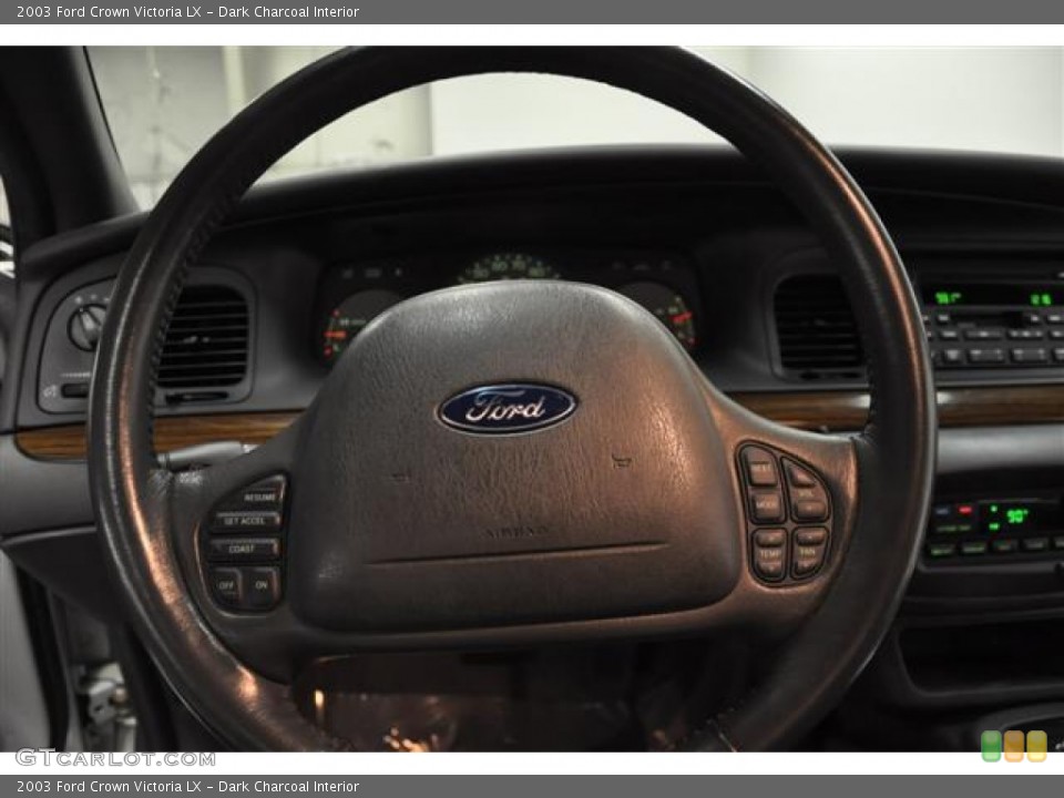 Dark Charcoal Interior Steering Wheel for the 2003 Ford Crown Victoria LX #57713633