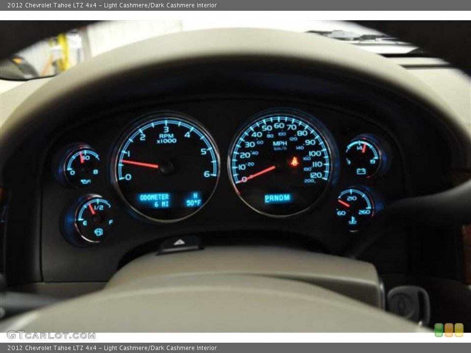 Light Cashmere/Dark Cashmere Interior Gauges for the 2012 Chevrolet Tahoe LTZ 4x4 #57714248