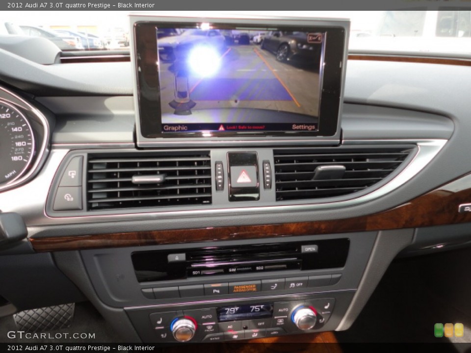 Black Interior Controls for the 2012 Audi A7 3.0T quattro Prestige #57716040
