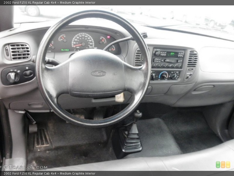 Medium Graphite Interior Dashboard for the 2002 Ford F150 XL Regular Cab 4x4 #57716204