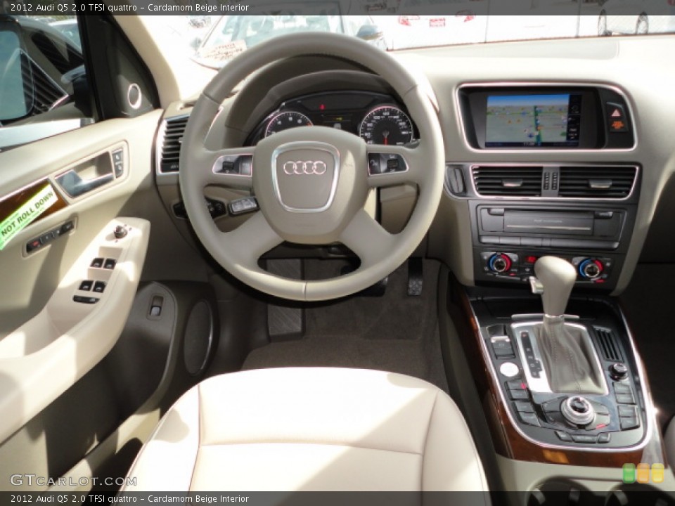 Cardamom Beige Interior Dashboard for the 2012 Audi Q5 2.0 TFSI quattro #57717167