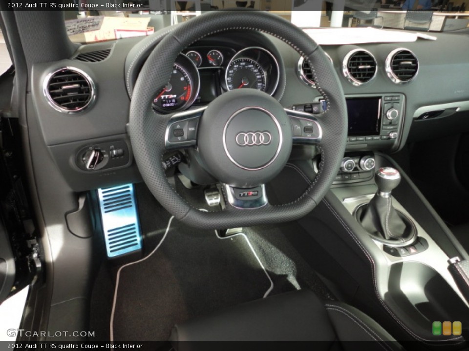 Black Interior Steering Wheel for the 2012 Audi TT RS quattro Coupe #57717302