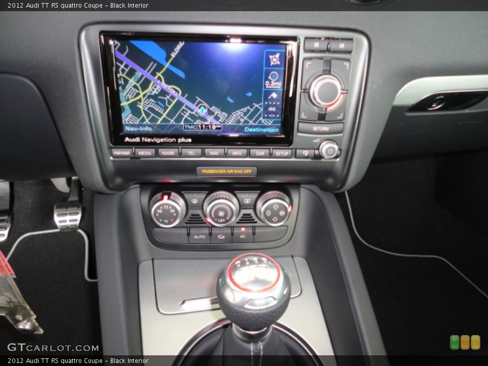 Black Interior Navigation for the 2012 Audi TT RS quattro Coupe #57717311