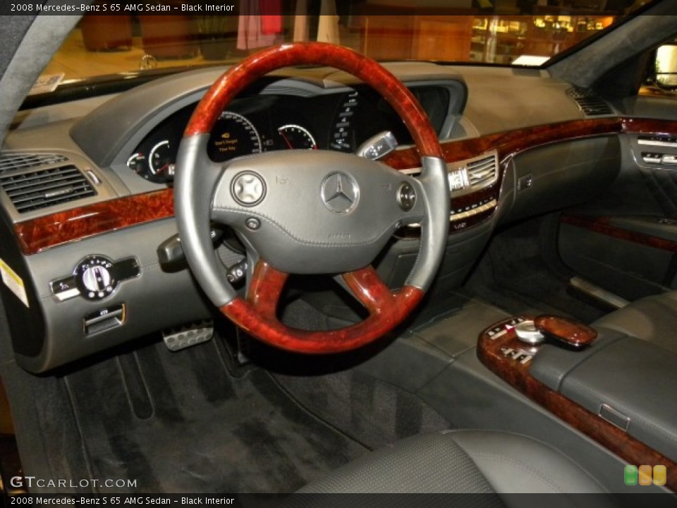 Black Interior Photo for the 2008 Mercedes-Benz S 65 AMG Sedan #57721949