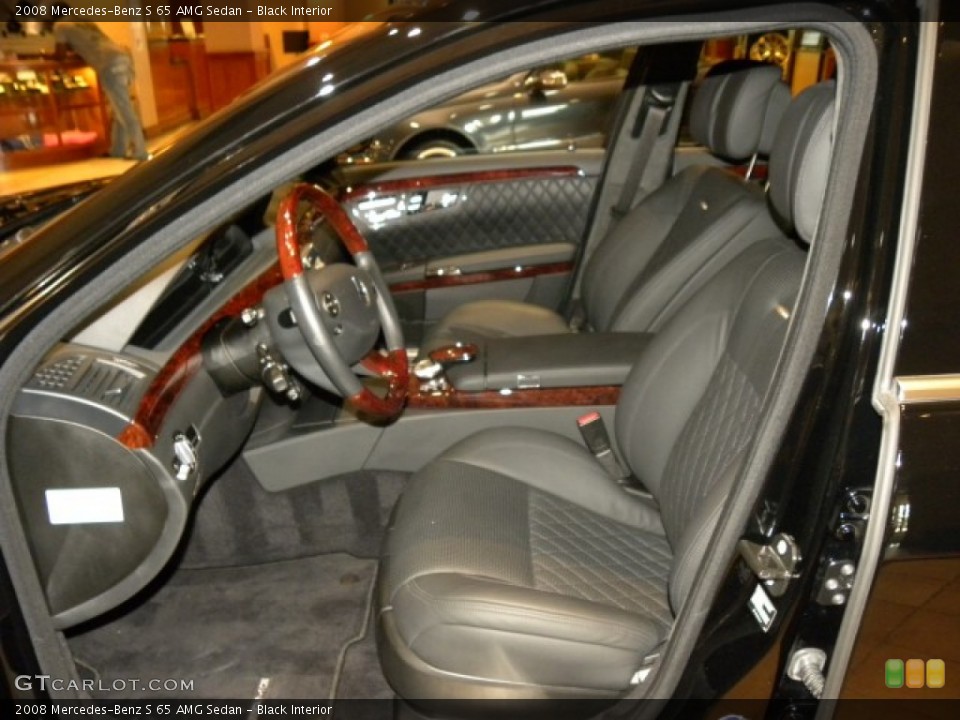 Black Interior Photo for the 2008 Mercedes-Benz S 65 AMG Sedan #57721958