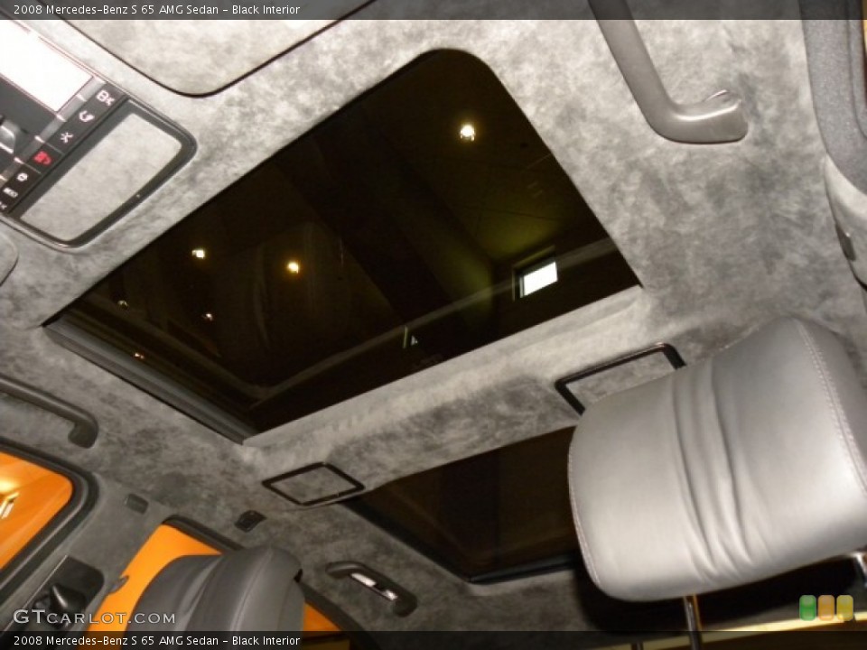 Black Interior Sunroof for the 2008 Mercedes-Benz S 65 AMG Sedan #57721967