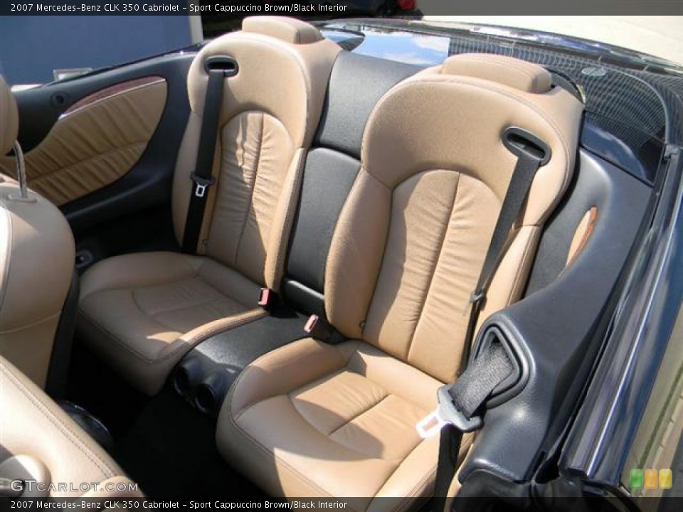 Sport Cappuccino Brown/Black Interior Photo for the 2007 Mercedes-Benz CLK 350 Cabriolet #57722150