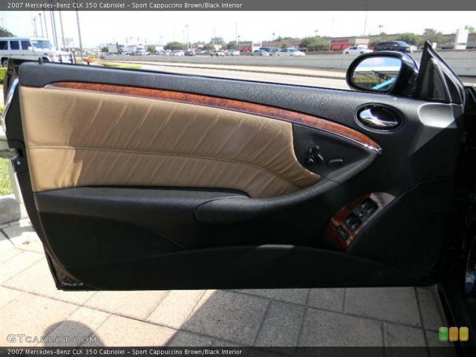 Sport Cappuccino Brown/Black Interior Door Panel for the 2007 Mercedes-Benz CLK 350 Cabriolet #57722165