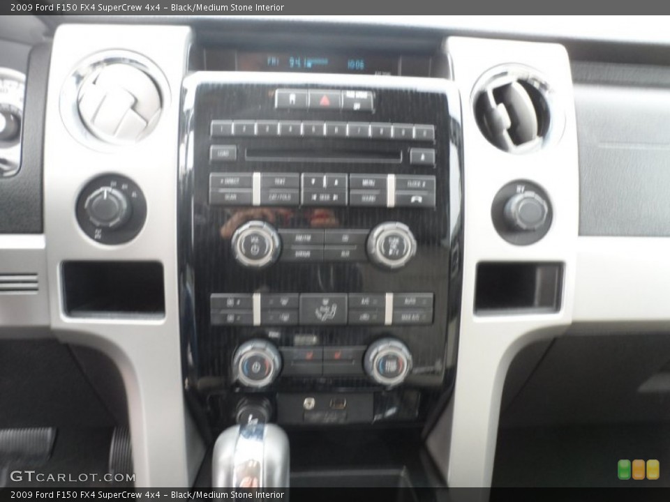 Black/Medium Stone Interior Controls for the 2009 Ford F150 FX4 SuperCrew 4x4 #57723741