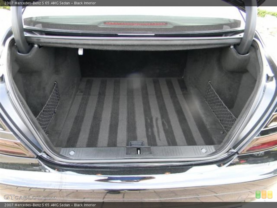 Black Interior Trunk for the 2007 Mercedes-Benz S 65 AMG Sedan #57725555