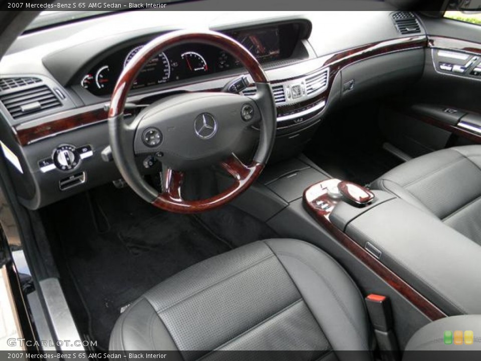 Black Interior Photo for the 2007 Mercedes-Benz S 65 AMG Sedan #57725645