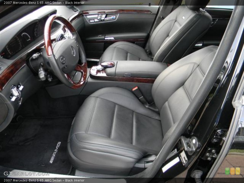 Black Interior Photo for the 2007 Mercedes-Benz S 65 AMG Sedan #57725654