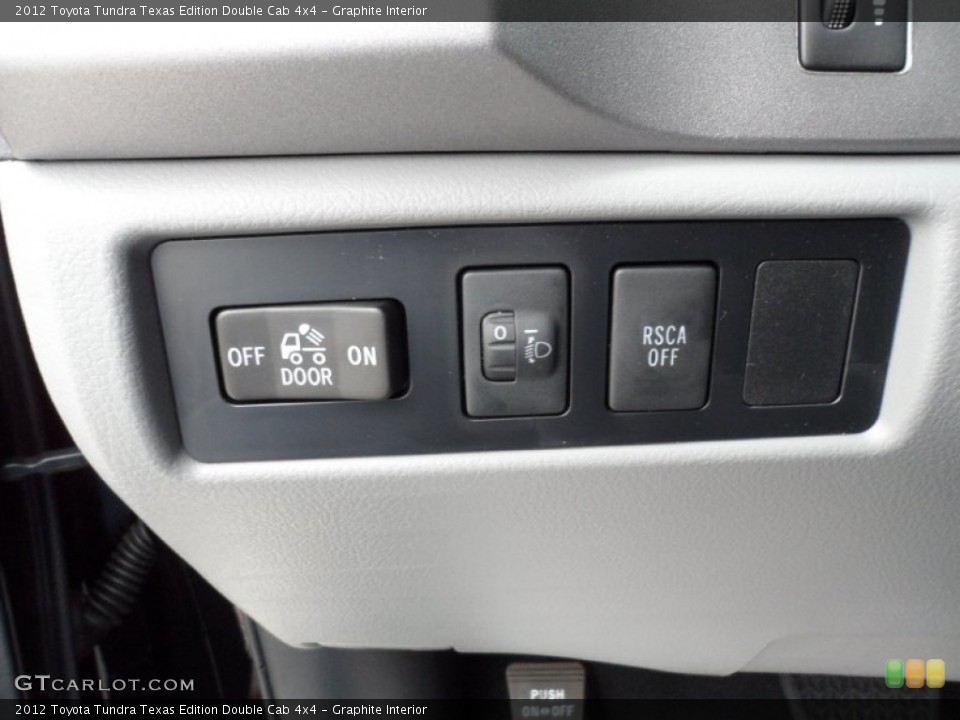 Graphite Interior Controls for the 2012 Toyota Tundra Texas Edition Double Cab 4x4 #57725669