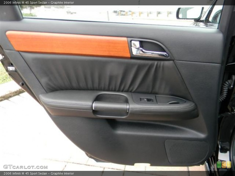 Graphite Interior Door Panel for the 2006 Infiniti M 45 Sport Sedan #57726146