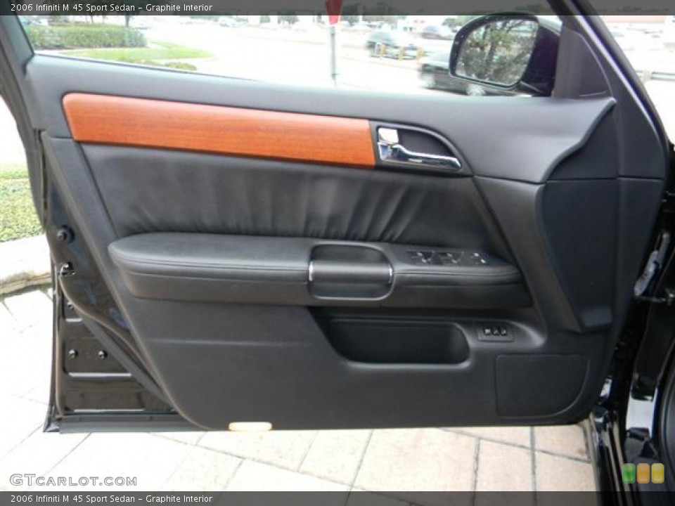 Graphite Interior Door Panel for the 2006 Infiniti M 45 Sport Sedan #57726173