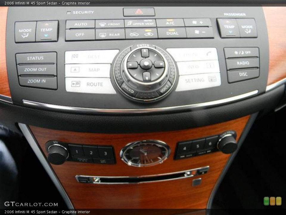 Graphite Interior Controls for the 2006 Infiniti M 45 Sport Sedan #57726242