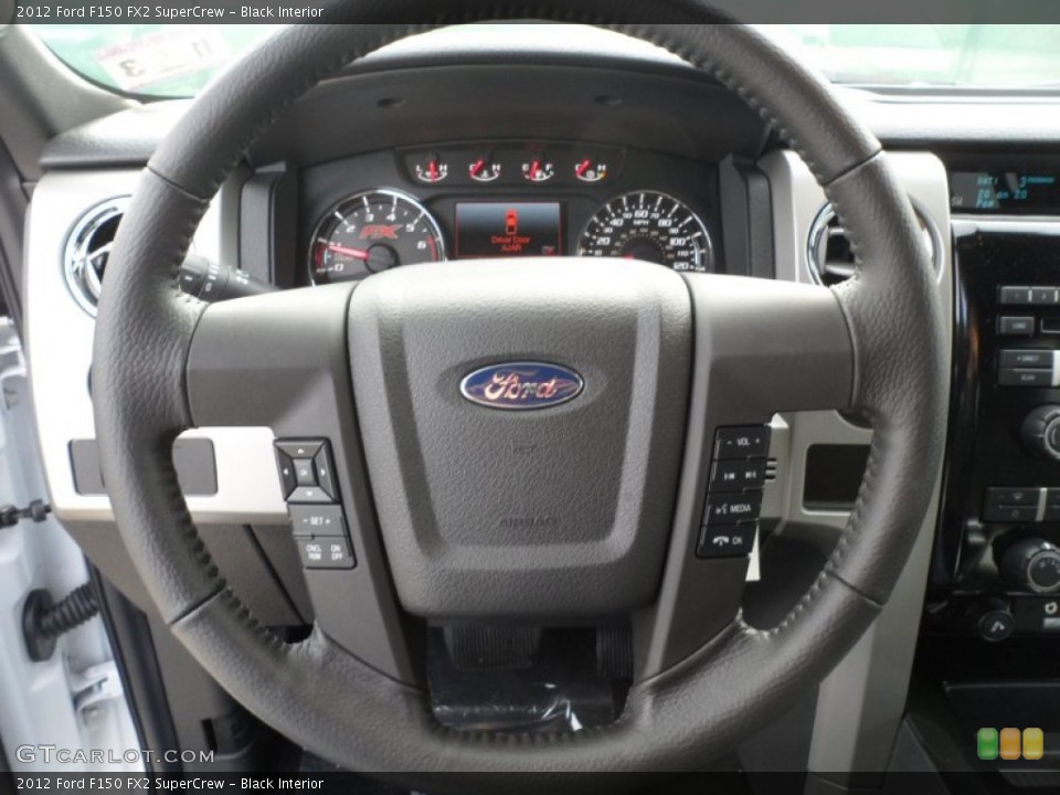Black Interior Steering Wheel for the 2012 Ford F150 FX2 SuperCrew #57726695