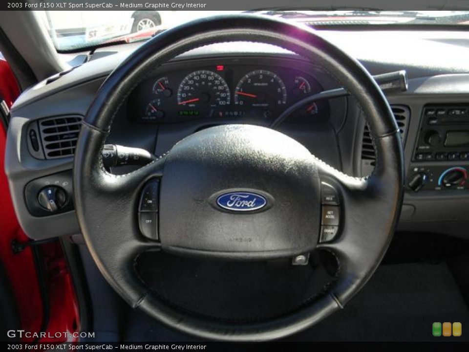 Medium Graphite Grey Interior Steering Wheel for the 2003 Ford F150 XLT Sport SuperCab #57728090