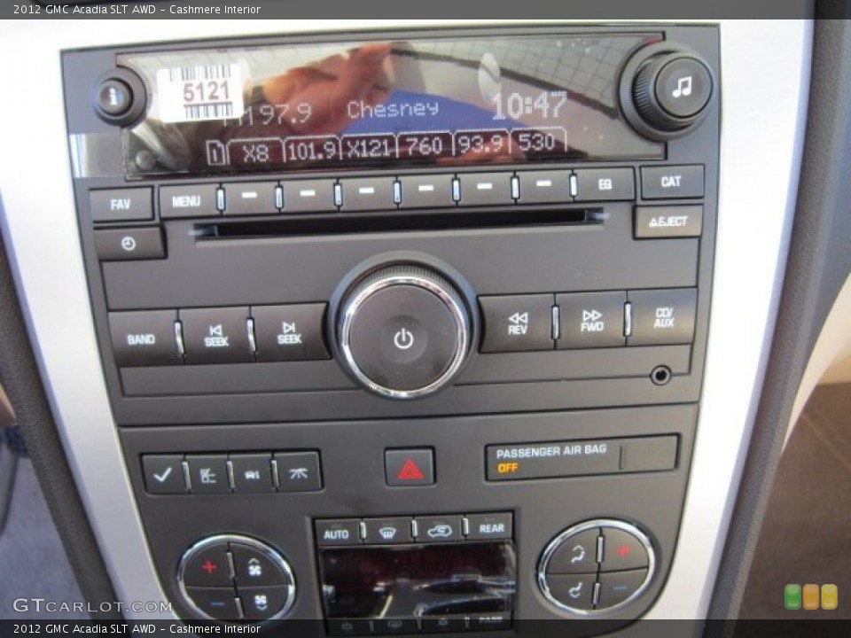 Cashmere Interior Audio System for the 2012 GMC Acadia SLT AWD #57728804
