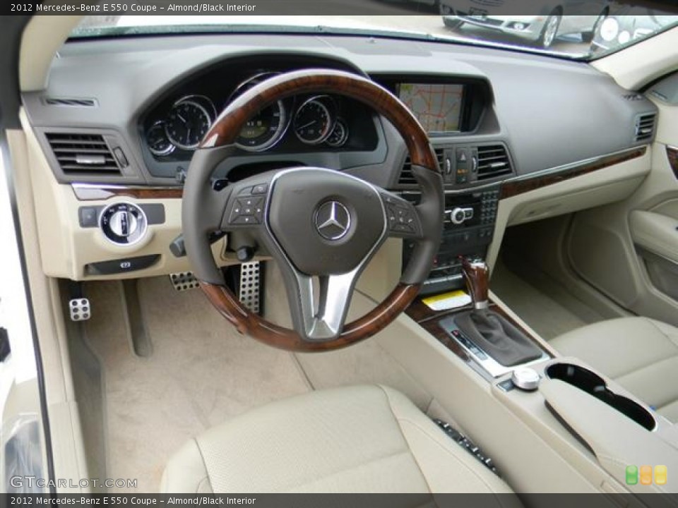 Almond/Black Interior Dashboard for the 2012 Mercedes-Benz E 550 Coupe #57734543
