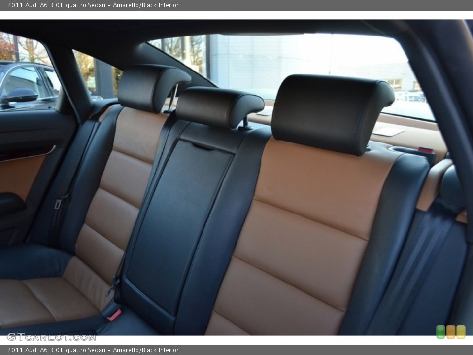 Amaretto/Black Interior Photo for the 2011 Audi A6 3.0T quattro Sedan #57735089