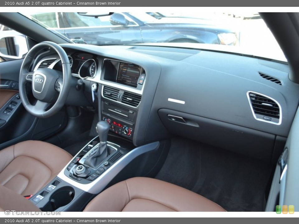 Cinnamon Brown Interior Dashboard for the 2010 Audi A5 2.0T quattro Cabriolet #57736322