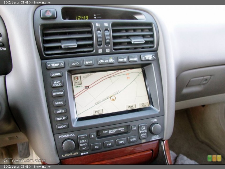 Ivory Interior Navigation for the 2002 Lexus GS 430 #57739223