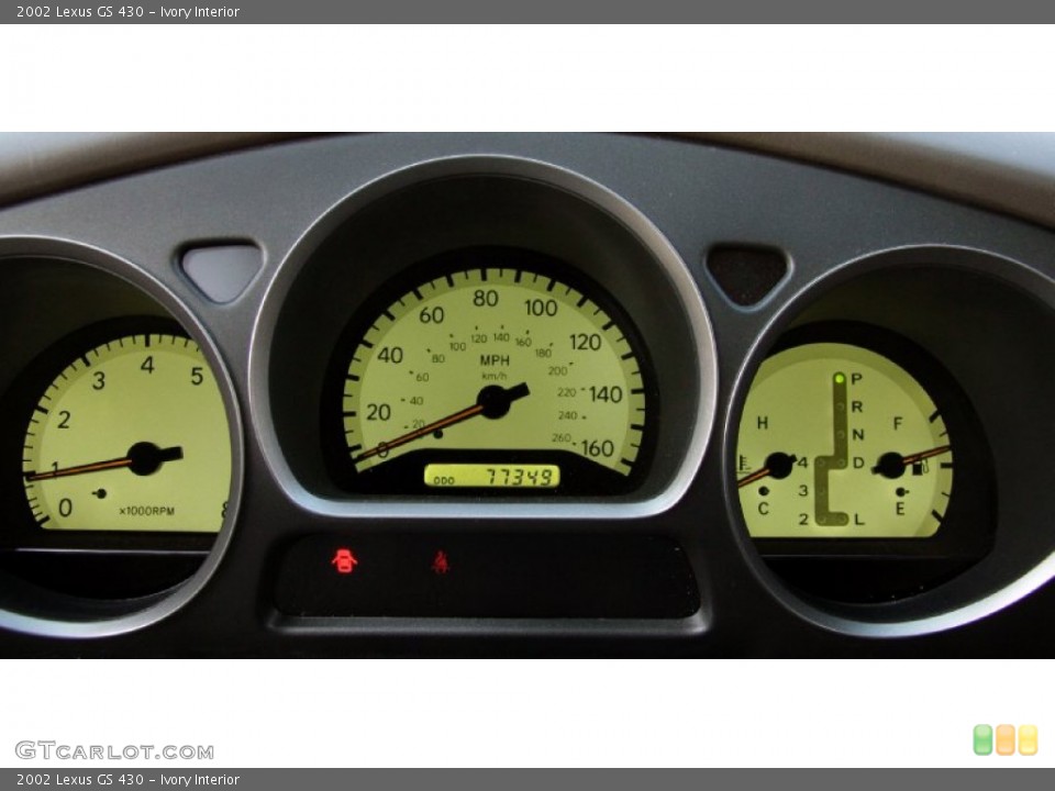 Ivory Interior Gauges for the 2002 Lexus GS 430 #57739247