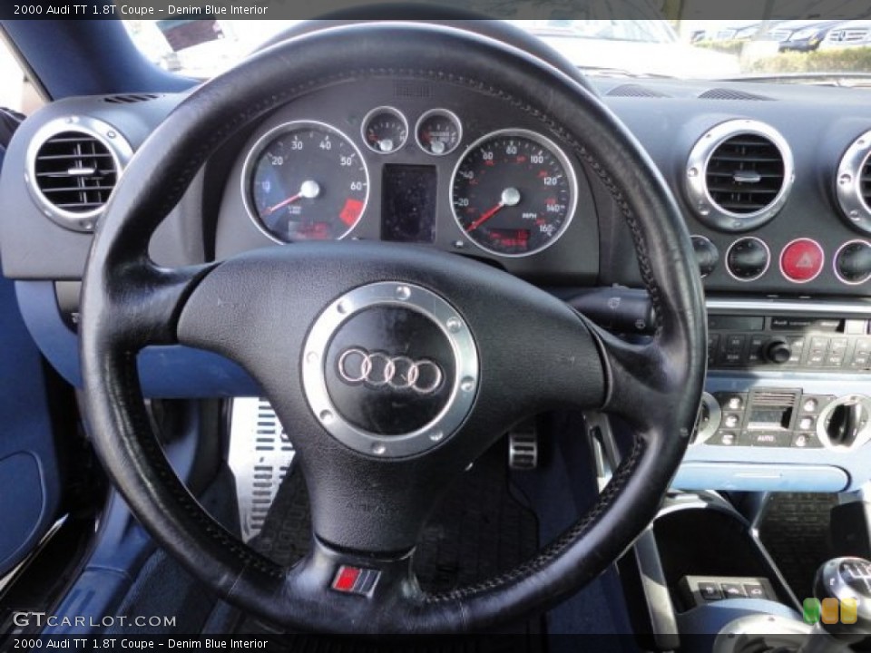 Denim Blue Interior Steering Wheel for the 2000 Audi TT 1.8T Coupe #57741143