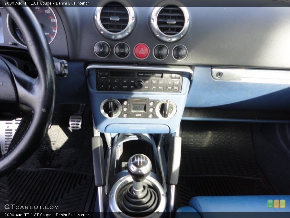 Denim Blue Interior Controls for the 2000 Audi TT 1.8T Coupe #57741158
