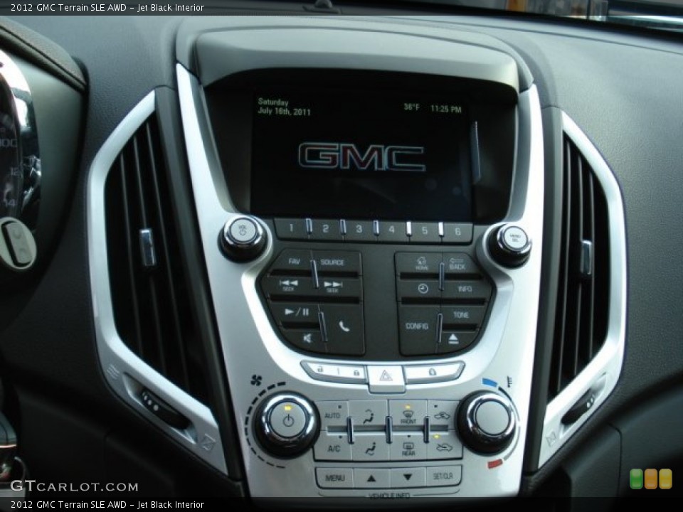 Jet Black Interior Controls for the 2012 GMC Terrain SLE AWD #57741428