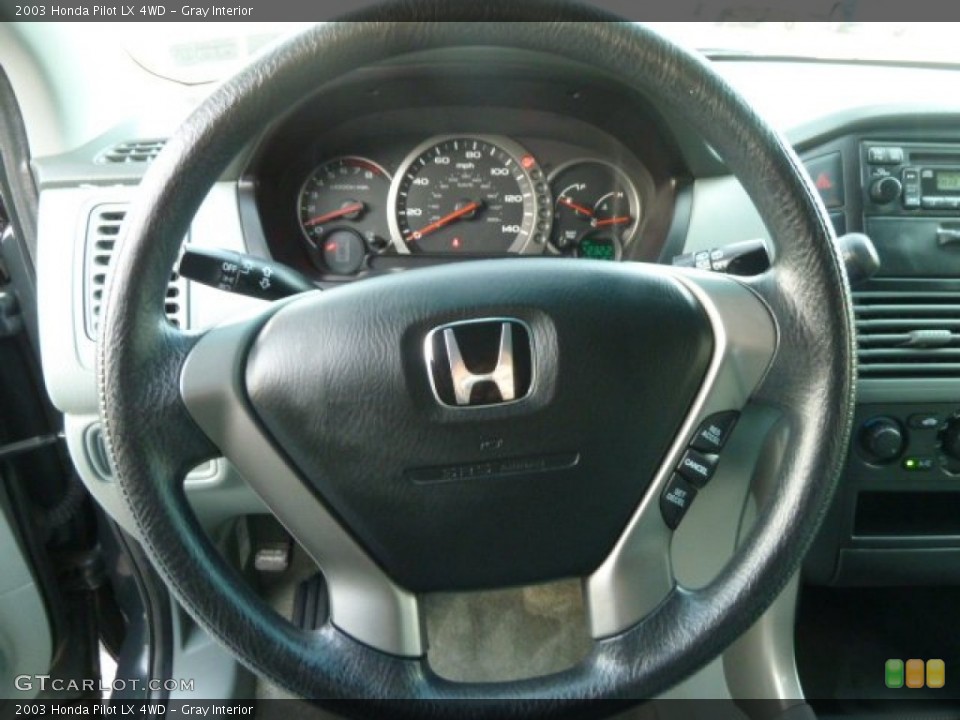 Gray Interior Steering Wheel for the 2003 Honda Pilot LX 4WD #57741845