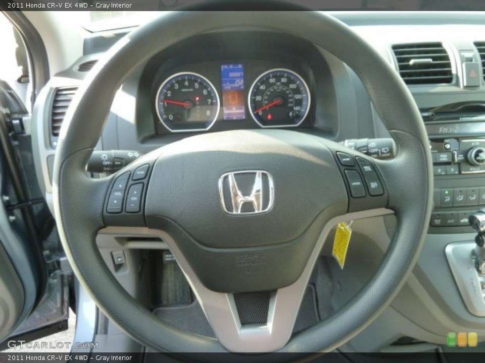 Gray Interior Steering Wheel for the 2011 Honda CR-V EX 4WD #57742025