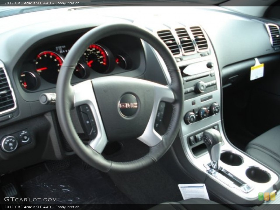 Ebony Interior Dashboard for the 2012 GMC Acadia SLE AWD #57742239