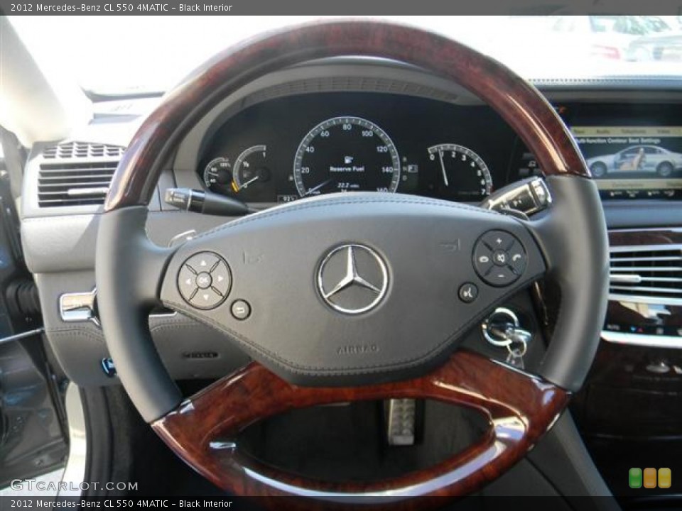 Black Interior Steering Wheel for the 2012 Mercedes-Benz CL 550 4MATIC #57744278