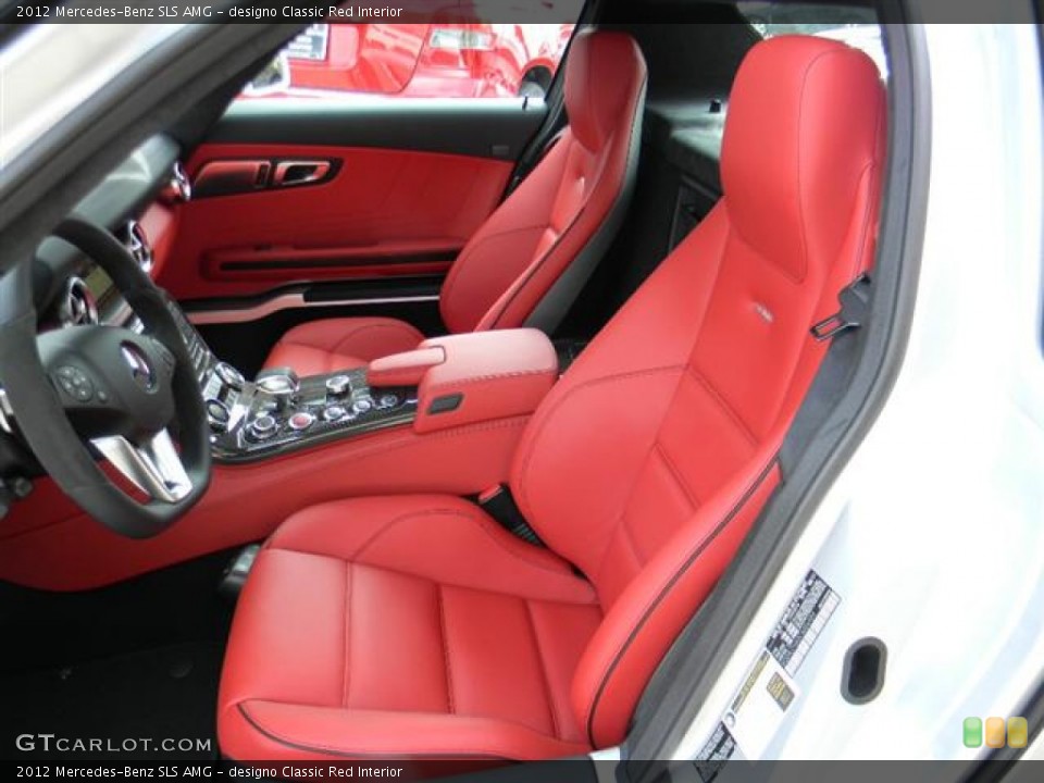 designo Classic Red 2012 Mercedes-Benz SLS Interiors