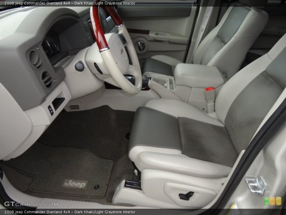 Dark Khaki/Light Graystone Interior Photo for the 2008 Jeep Commander Overland 4x4 #57745793