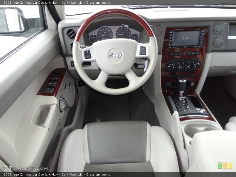 Dark Khaki/Light Graystone Interior Dashboard for the 2008 Jeep Commander Overland 4x4 #57745826