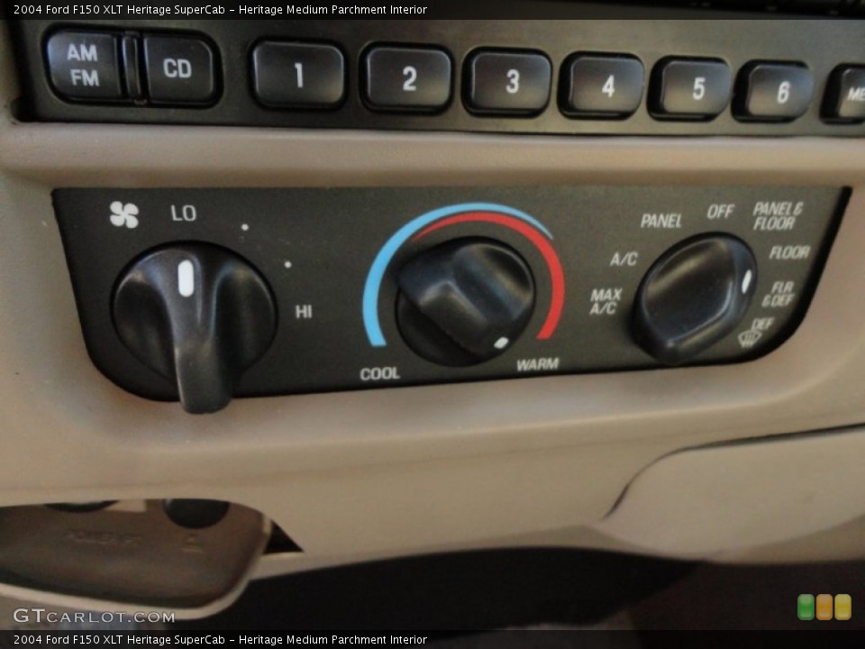 Heritage Medium Parchment Interior Controls for the 2004 Ford F150 XLT Heritage SuperCab #57748229