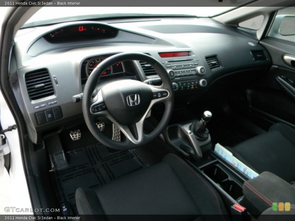 Black Interior Prime Interior for the 2011 Honda Civic Si Sedan #57748631