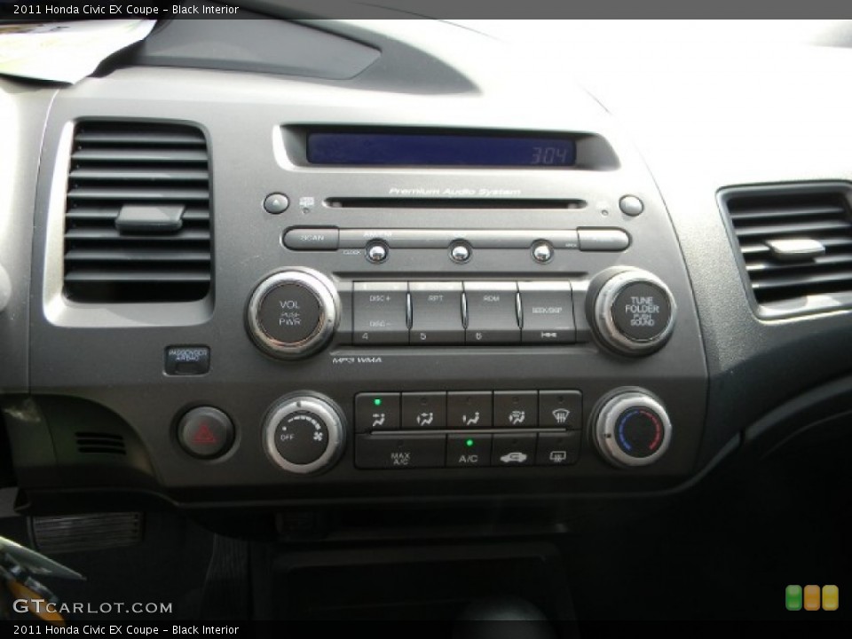 Black Interior Controls for the 2011 Honda Civic EX Coupe #57748868