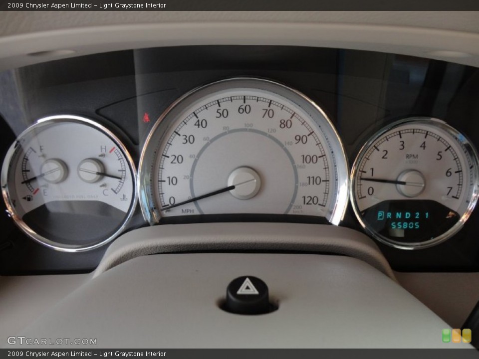 Light Graystone Interior Gauges for the 2009 Chrysler Aspen Limited #57748980