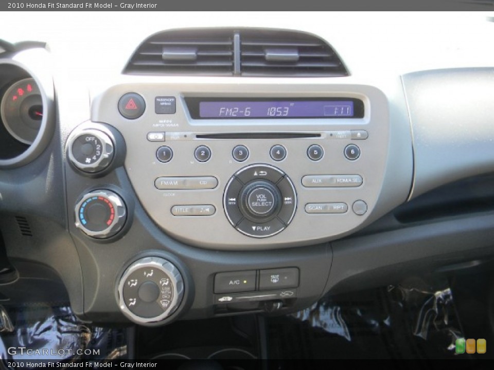 Gray Interior Controls for the 2010 Honda Fit  #57750701