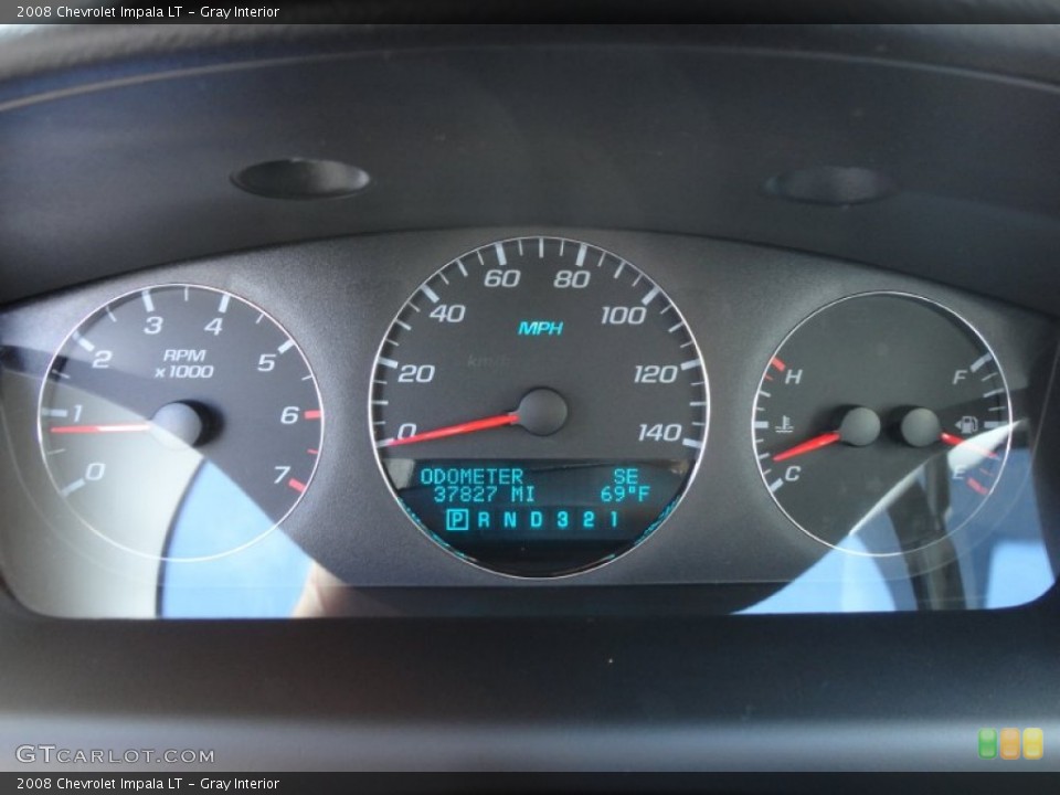 Gray Interior Gauges for the 2008 Chevrolet Impala LT #57751544
