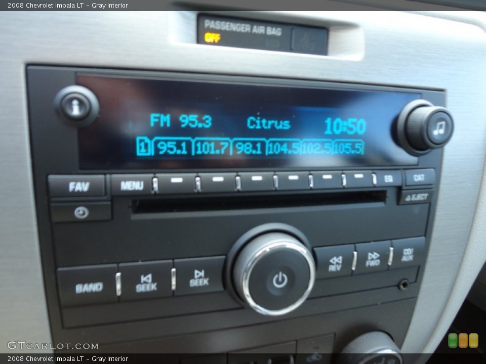 Gray Interior Audio System for the 2008 Chevrolet Impala LT #57751553