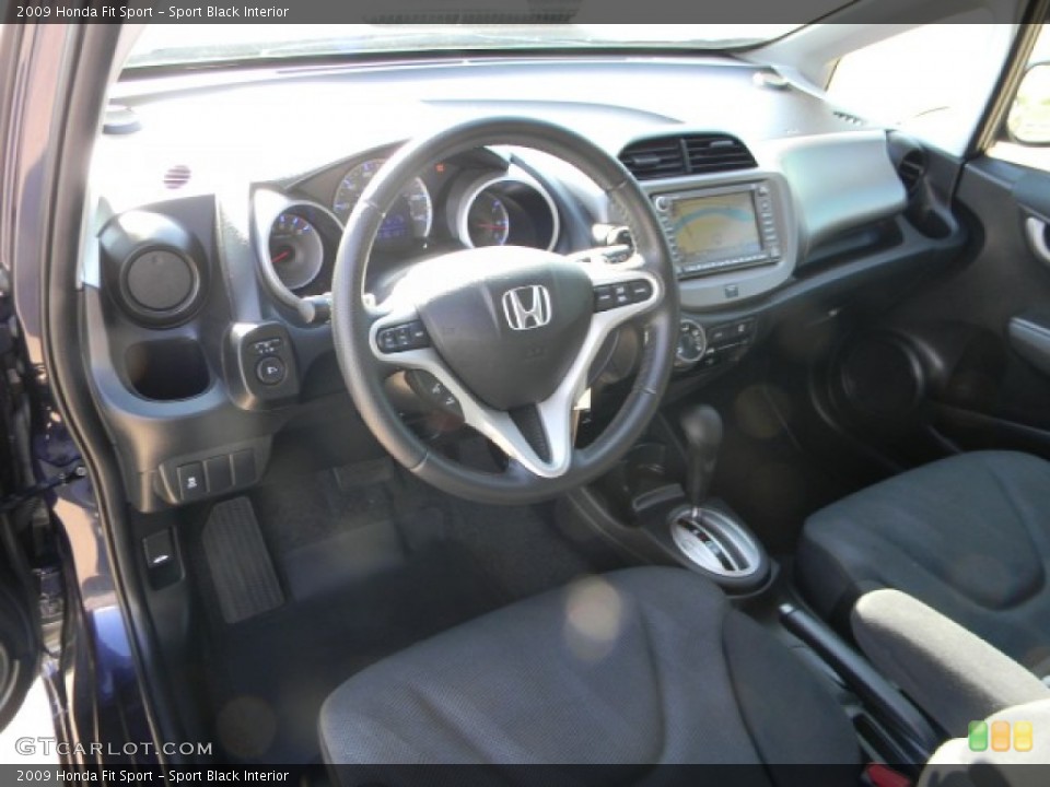 Sport Black Interior Prime Interior for the 2009 Honda Fit Sport #57751709