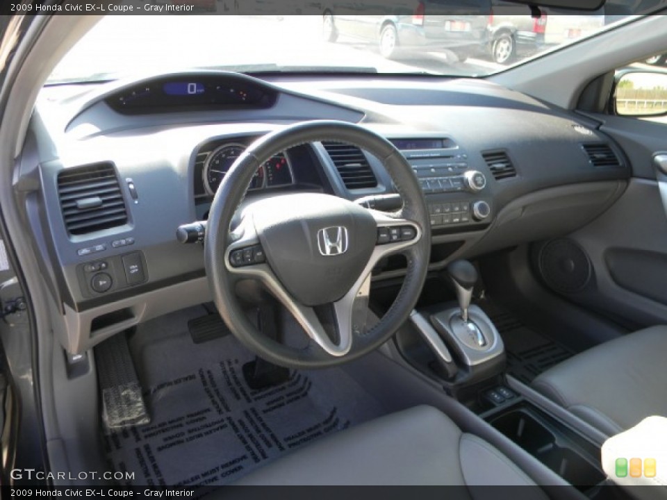 Gray Interior Prime Interior for the 2009 Honda Civic EX-L Coupe #57752114